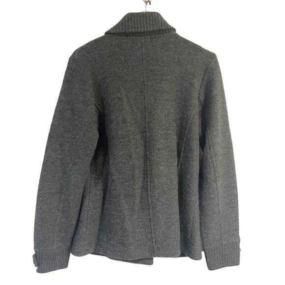 The Territory Ahead Women Small 100 Wool Heavy Knit Cardigan Gray Sweater - Picture 2 of 5